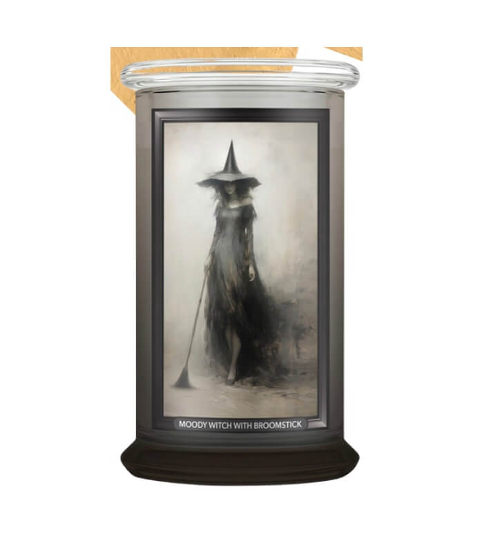 Kringle Candle Moody Witch With Broomstick