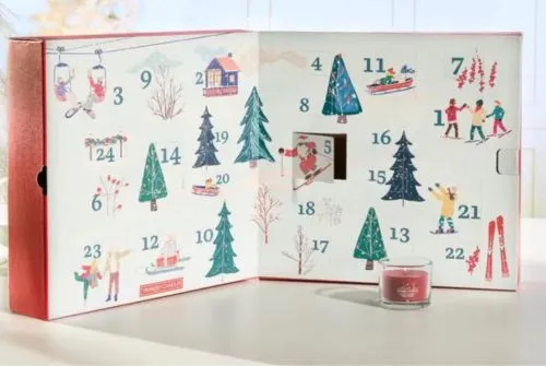Poczuj atmosferę Świąt Bożego Narodzenia z kalendarzem adwentowym Yankee Candle Après Ski