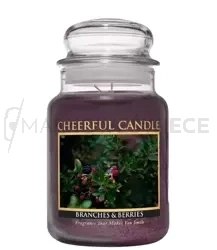 Cheerful Candle Branches & Berries Duża Świeca Zapachowa 680g