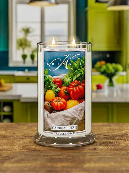 Kringle Candle Garden Fresh Duża Świeca Zapachowa 624g