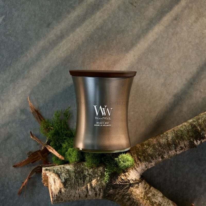 WoodWick Melanite Mist Średnia Świeca 275g