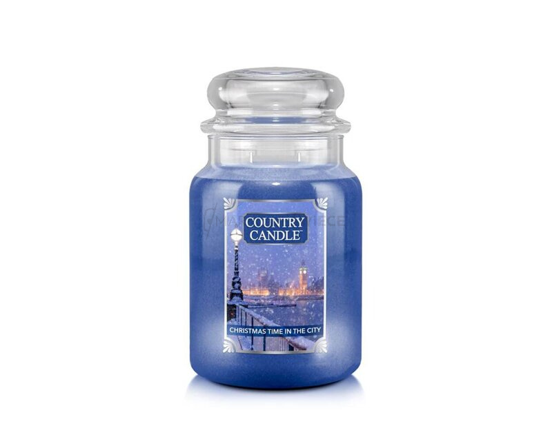 Country Candle Christmas Time In The City Duża Świeca Zapachowa 652g