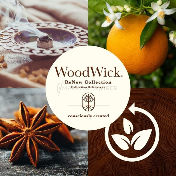 WoodWick Renew Incense & Myrrh Świeca 184g