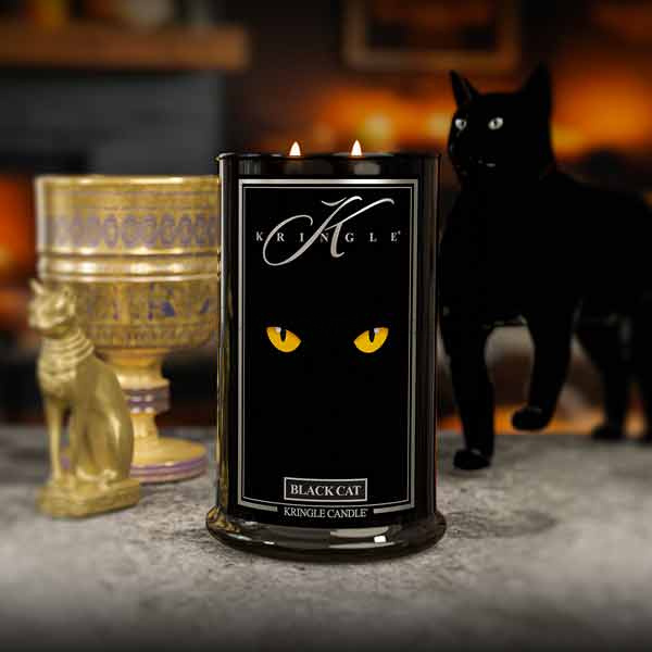 Kringle Candle Black Cat Duża Świeca Zapachowa 624g