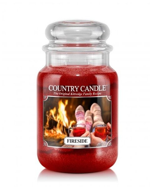 Country Candle Fireside Duża Świeca Zapachowa 652g