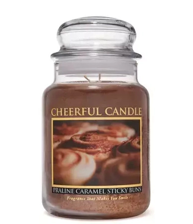 Cheerful Candle Praline Caramel Sticky Buns Duża Świeca Zapachowa 680g