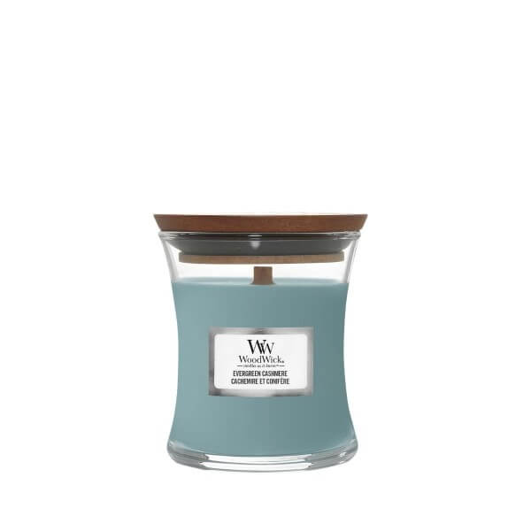 WoodWick Evergreen Cashmere Mała Świeca 85g