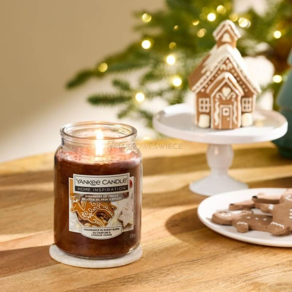 Yankee Candle Gingerbread Jingle Duża Świeca Zapachowa 538g