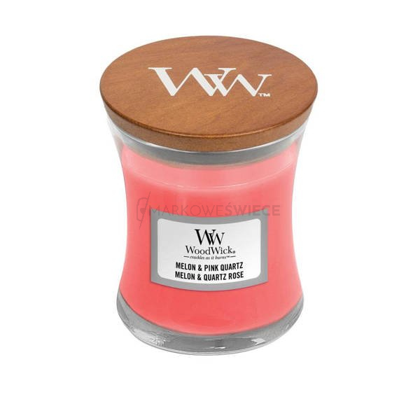 WoodWick Melon & Pink Quartz Mała Świeca 85g