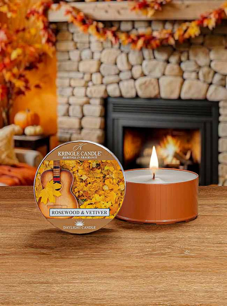 Kringle Candle Rosewood & Vetiver Świeczka Daylight 42g