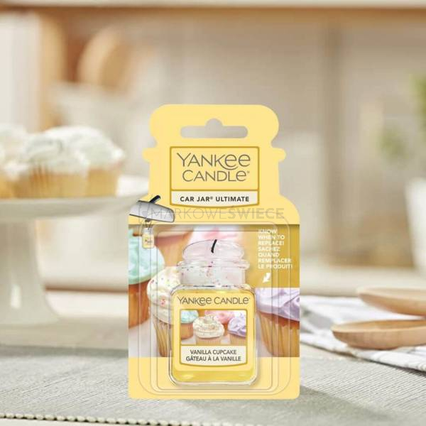 Yankee Candle Vanilla Cupcake Car Jar Ultimate Zapach Samochodowy