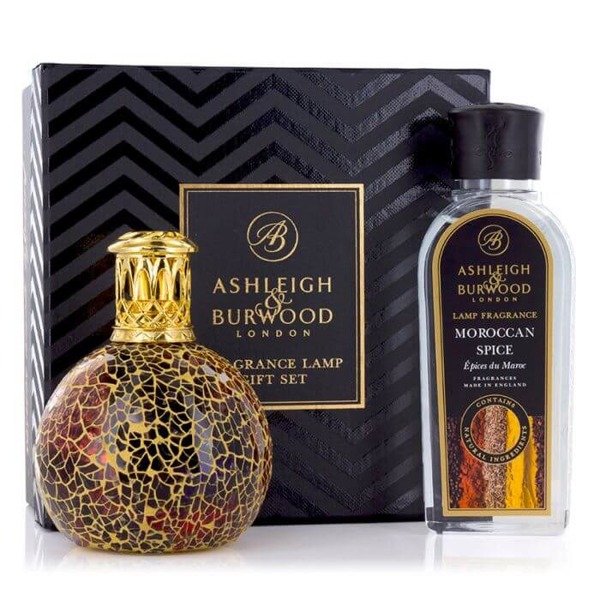 Ashleigh & Burwood Zestaw Lampa Katalityczna Mała Golden Sunset + Moroccan Spice 250 ml 