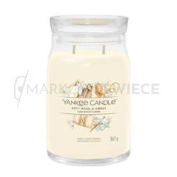 Yankee Candle Soft Wool & Amber Signature Duża Świeca 567g