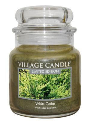 Village Candle White Cedar Mała Świeca Zapachowa 262g