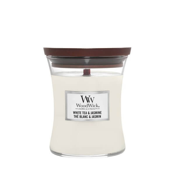 WoodWick White Tea & Jasmine Średnia Świeca Core 275g