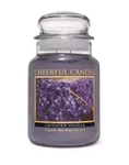 Cheerful Candle Lavender Vanilla Duża Świeca Zapachowa 680g