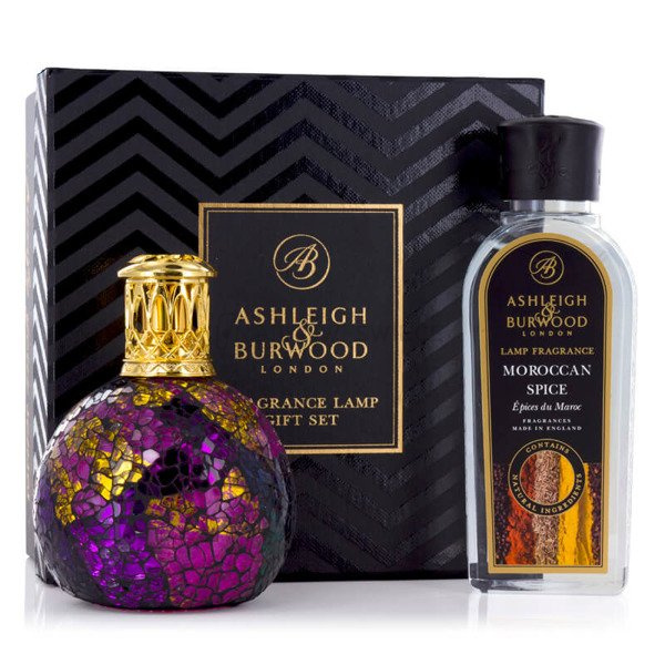 Ashleigh & Burwood Zestaw Lampa Katalityczna Mała Magenta Crush + Moroccan Spice 250 ml 