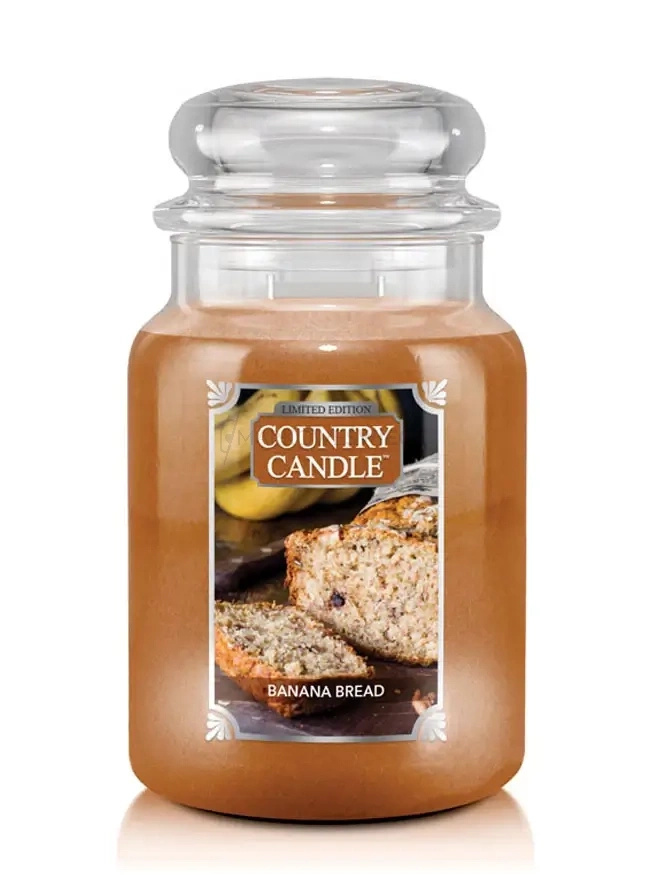 Country Candle Banana Bread Duża Świeca Zapachowa 652g