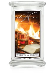Kringle Candle Whiskey & Embers Duża Świeca Zapachowa 624g