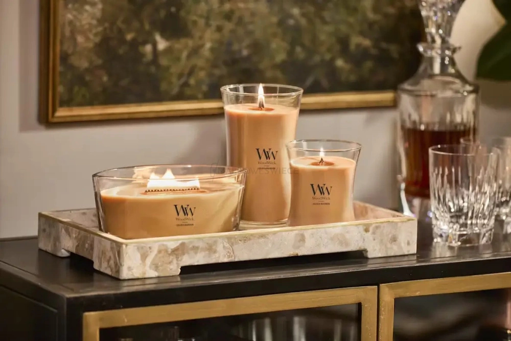 WoodWick Golden Bourbon Świeca Hearthwick 453,5g