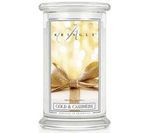 Kringle Candle Gold & Cashmere Duża Świeca Zapachowa 624g