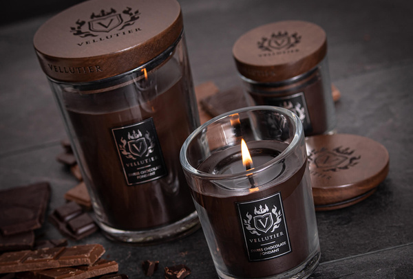Vellutier Swiss Chocolate Fondant Duża Świeca Zapachowa 515g 