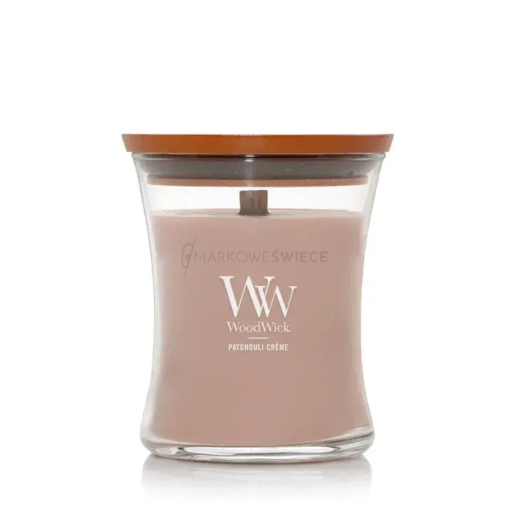 WoodWick Patchouli Crème Średnia Świeca 275g