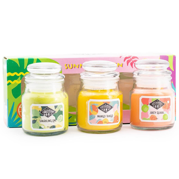 Candle Brothers Sunny Garden Zestaw Prezentowy Trzech Świec 3x85 g