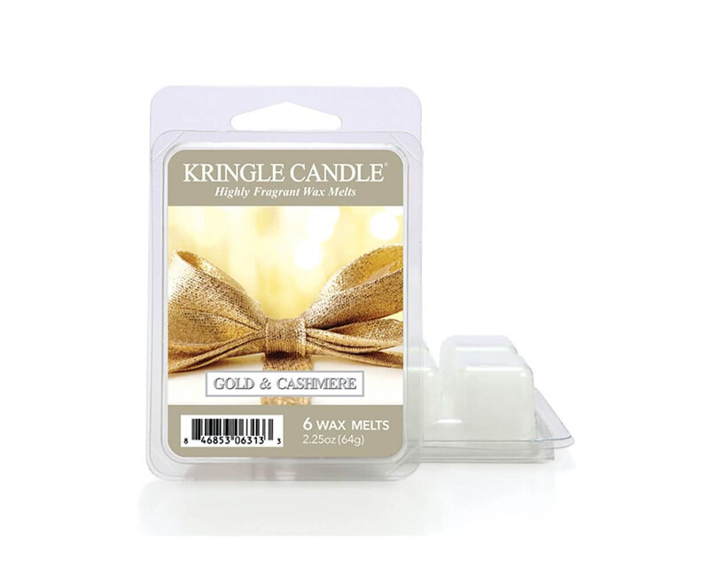 Kringle Candle Gold & Cashmere Wosk Zapachowy 64g