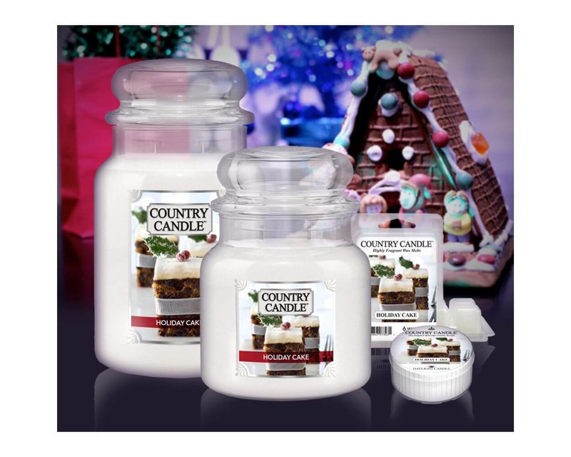 Country Candle Holiday Cake Duża Świeca Zapachowa 652g