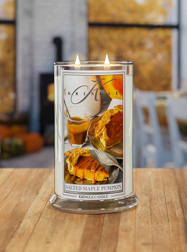 Kringle Candle Salted Maple Pumpkin Duża Świeca Zapachowa 624g