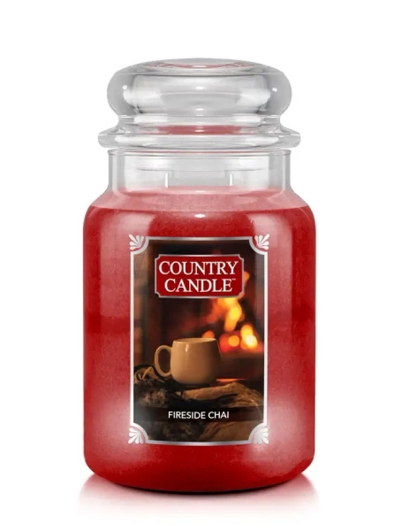 Country Candle Fireside Chai Duża Świeca Zapachowa 652g