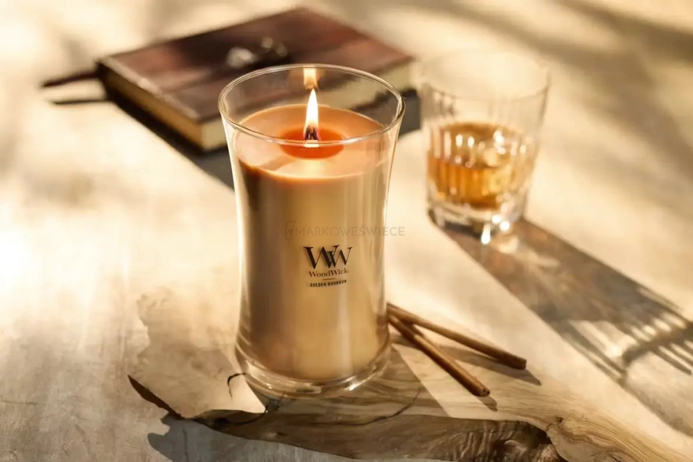 WoodWick Golden Bourbon Duża Świeca Core 609,5g