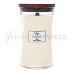 WoodWick Linen Duża Świeca 609,5g