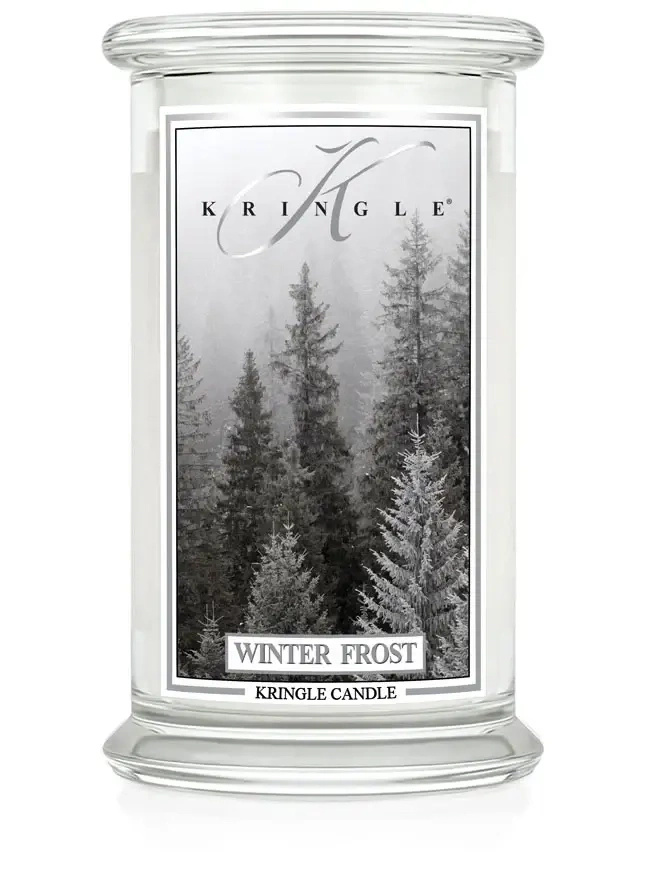 Kringle Candle Winter Frost Duża Świeca Zapachowa 624g