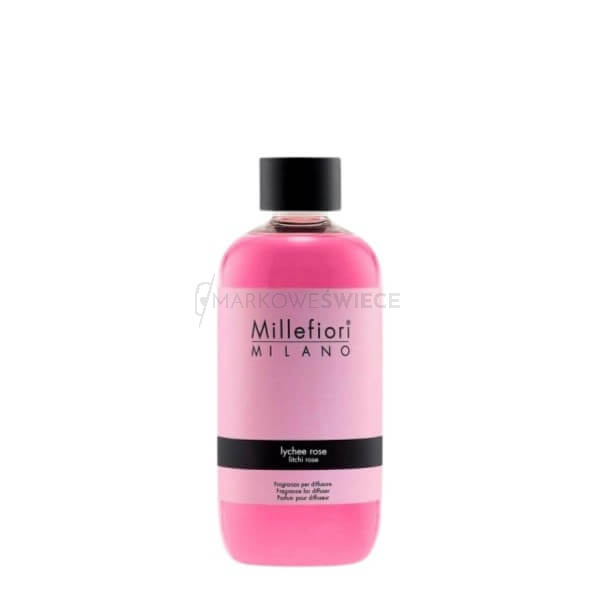 Millefiori Milano Natural Lychee Rose uzupełniacz do pałeczek zapachowych 500 ml