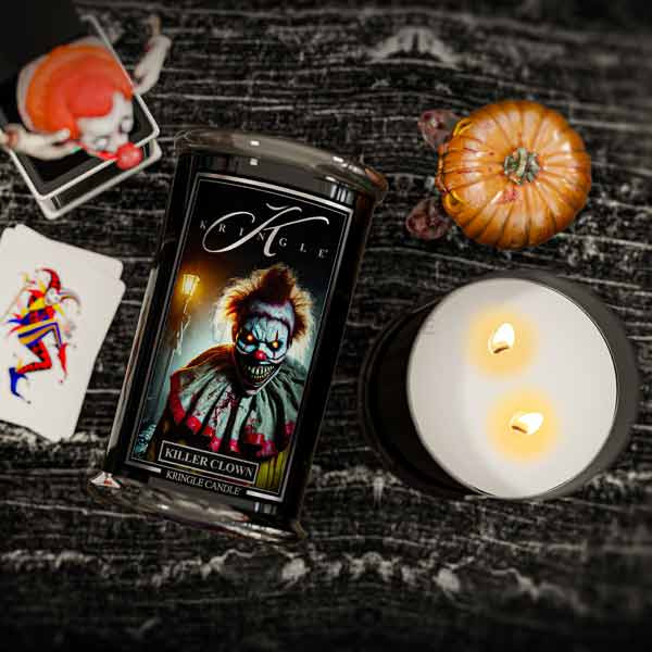 Kringle Candle Killer Clown Duża Świeca Zapachowa 624g