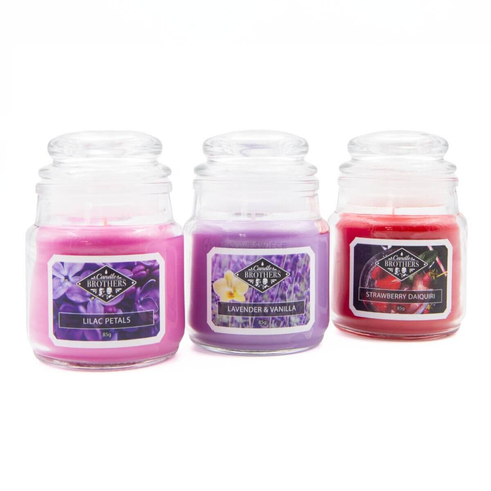 Candle Brothers All The Best Zestaw Prezentowy Trzech Świec 3x85 g