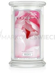 Kringle Candle Peony Duża Świeca Zapachowa 624g