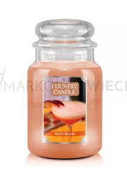 Country Candle Peach Bellini Duża Świeca Zapachowa 652g