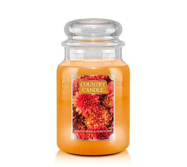 Country Candle Golden Mums & Honey Crisp Duża Świeca Zapachowa 652g
