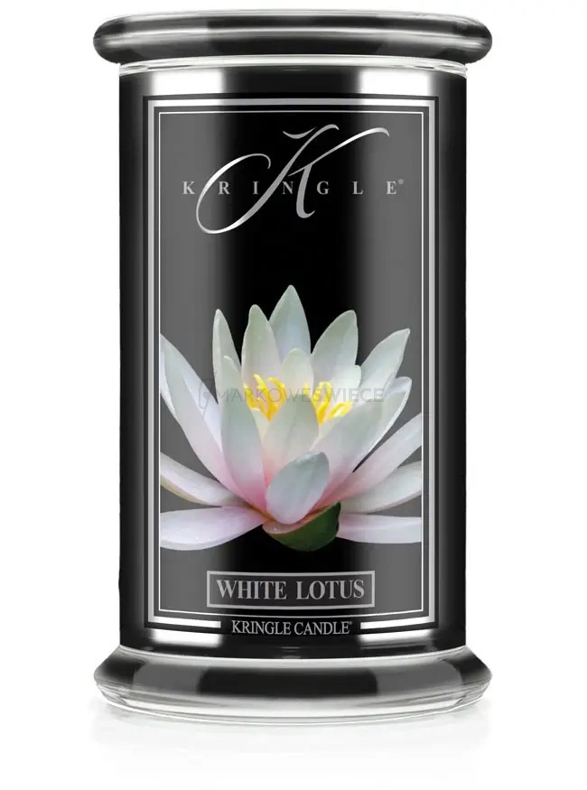 Kringle Candle Reserve White Lotus Duża Świeca Zapachowa 624g