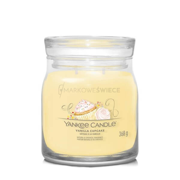 Yankee Candle Vanilla Cupcake Średnia Świeca Zapachowa 368g