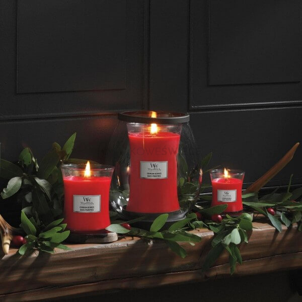 WoodWick Crimson Berries Duża Świeca Core 609,5g
