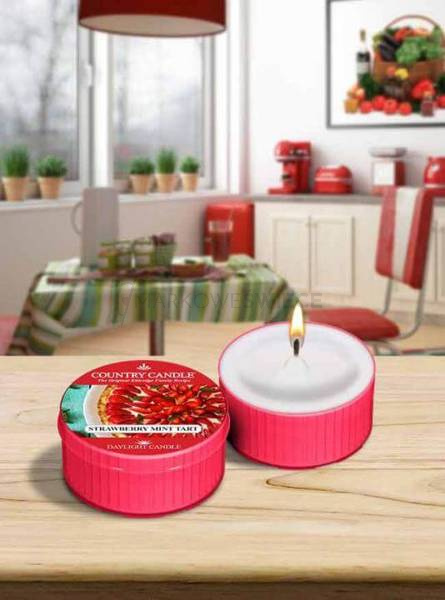 Country Candle Strawberry Mint Tart Świeca Daylight 42g
