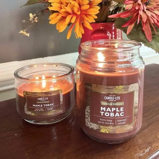 Candle-Lite Maple Tobac Duża Świeca Zapachowa 510g