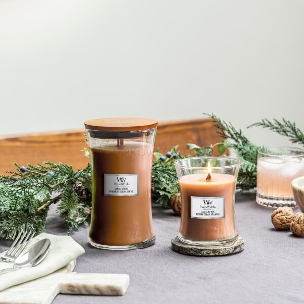 WoodWick Santal Myrrh Duża Świeca 609,5g