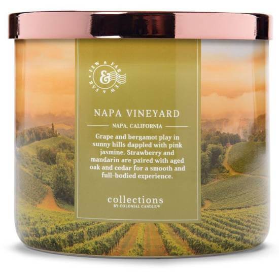 Colonial Candle Napa Vineyard Świeca Zapachowa Tumbler 411g