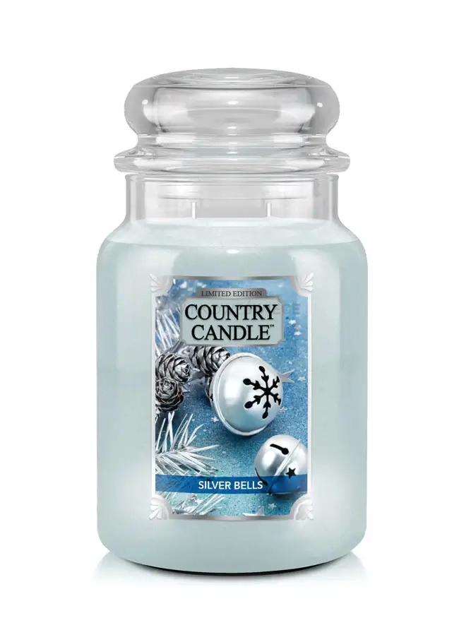 Country Candle Silver Bells Duża Świeca Zapachowa 652g