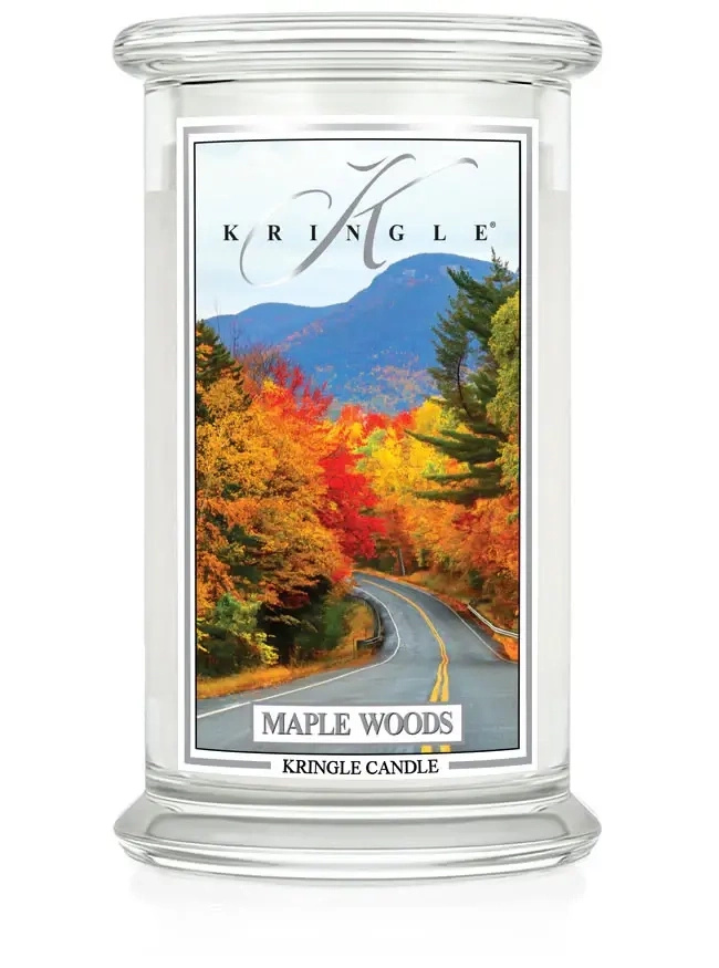 Kringle Candle Maple Woods Duża Świeca Zapachowa 624g